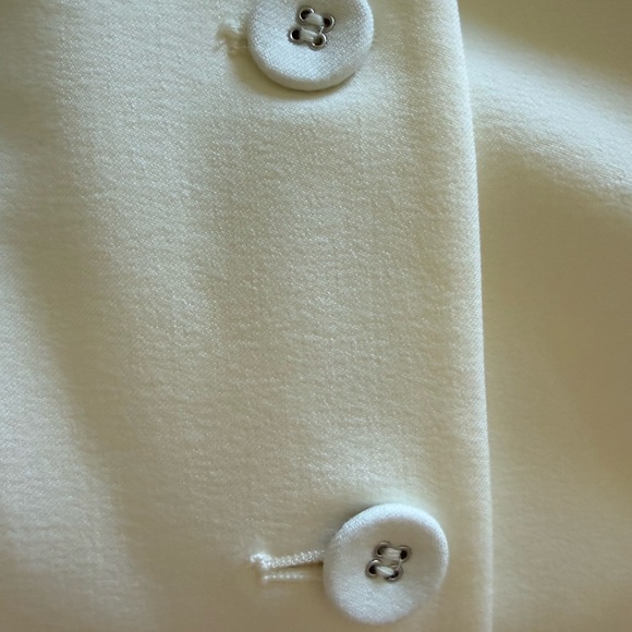 ANTONIO MELANI Sleeveless Button-Front Cream Mini Dress - Picture 2 of 4